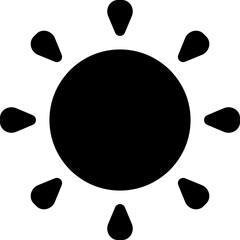 Set of sun icons - vector.