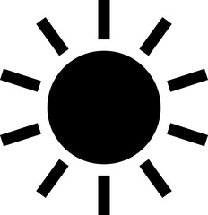 Set of sun icons - vector.