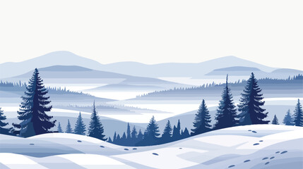 Fototapeta na wymiar Winter mountain snowy landscape with snowdrifts 