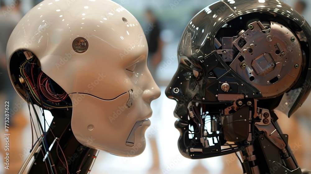 Aufkleber robotic entities exploring the complexities of emotional comprehension