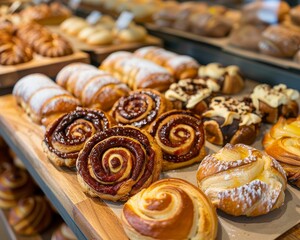 Fototapeta premium Bakery waste reduction initiative, sustainable sweets, environmental commitment