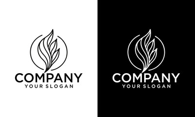 Vector stylized silhouette of spring tree leaf isolated on white background. Eco sign, nature label. Decorative element for medical, ecological brands.