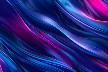 Fototapeta premium Abstract neon lights wave background.