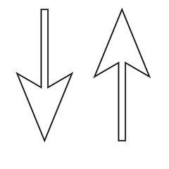 arrow up and down icon, up icon, down icon
