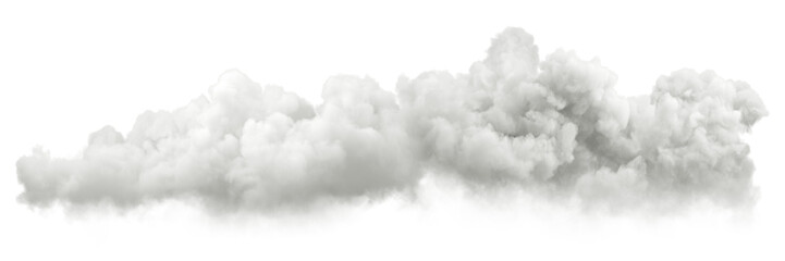 Naklejka premium Horizon clouds panoramic form serene on transparent backgrounds 3d illustrations png