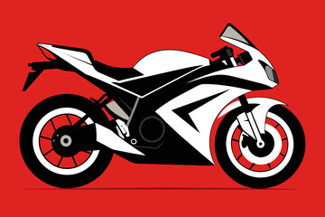vector design of a Sport bike 