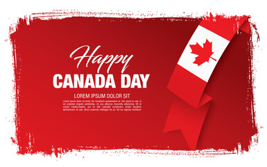 First of July Canada Day, vector illustration