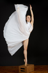 Ballerina in a dress