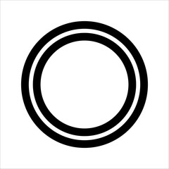 circle icon, on white background, eps 10.