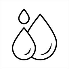 WebWater Drop Icon. Liquid drop icon. Water drop outline icon. linear style sign for mobile concept and web design. Drop of water simple line vector icon. Symbol, logo illustration.