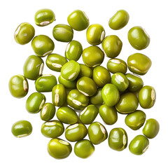 Mung beans isolated on transparent background
