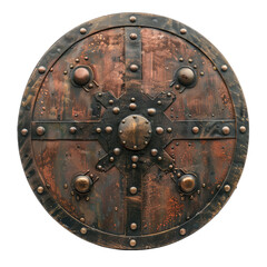 Medieval shield isolated on transparent background