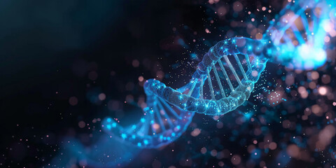 A closeup of the double helix structure of DNA, colorful helix human DNA Molecule Structure, The Concept molecular biology and biotechnology, DNA genomes	
