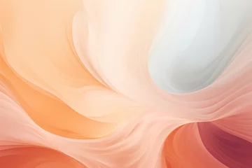 Fotobehang abstract background for June: Pale orange, pearl © annne
