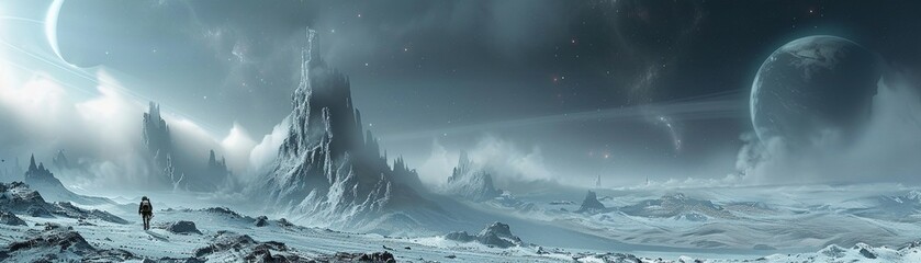 Enigmatic landscapes beyond Earth