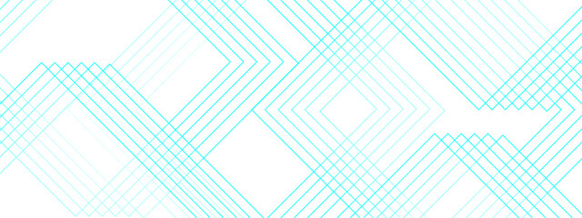 Modern abstract blue background with glowing geometric lines. Futuristic technology concept. Digital geometric connection lines.Used for banner, brochure, science, website, corporate, poster, cover - obrazy, fototapety, plakaty
