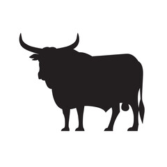 Bull logo vector graphic design