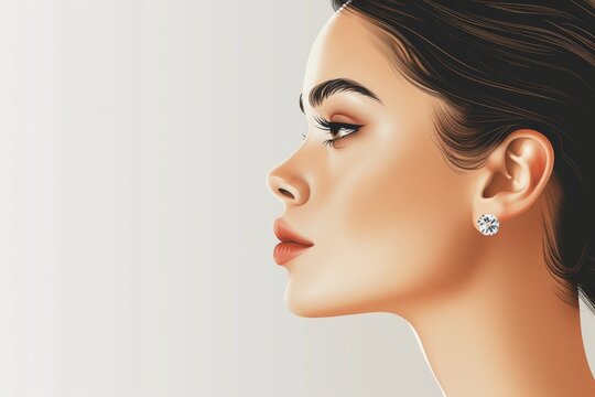 Woman With Diamond Earring Painting