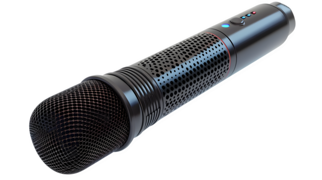 Digital Voice Recorder PNG: Portable Audio Recording Device Isolated on White | Transparent Background | Hand Edited Generative AI