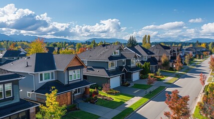 An increasing trend in the housing market suggests substantial financial returns from rental income - obrazy, fototapety, plakaty
