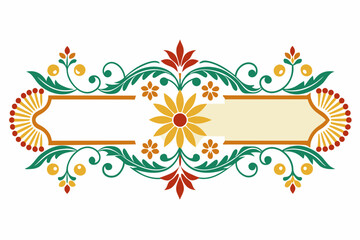 Border design with white background.