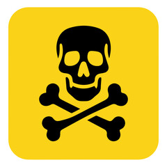 danger poison sign icon