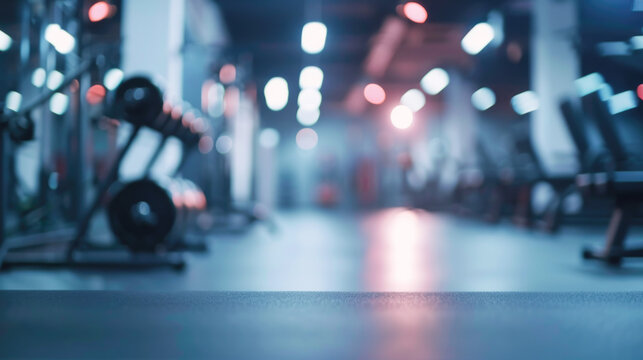 Abstract blur fitness gym background