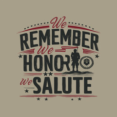 Memorial day T-shirts design template. Happy memorial day typography. 