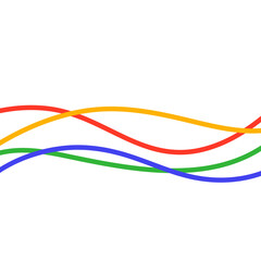 abstract colorful wave lines