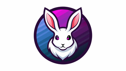 a-rabbit-icon-in-circle-logo vector illustration 
