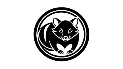 a-Tasmanian-devil-icon-in-circle-logo vector illustration 