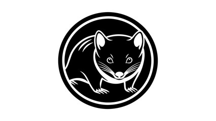 a-Tasmanian-devil-icon-in-circle-logo vector illustration 