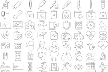 set of medical icons