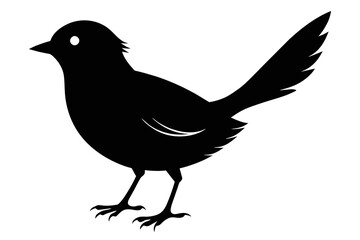 silhouette color image,Ditsy bird ,vector illustration,white background