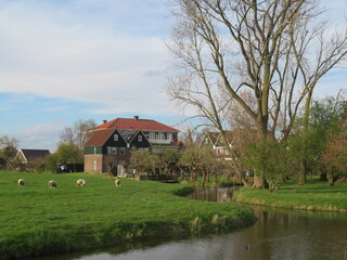 Fototapeta premium house on the river