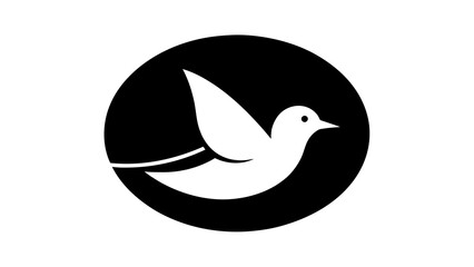 Obraz premium a-picture-of--a-seagull-icon-in-circle-logo vector illustration