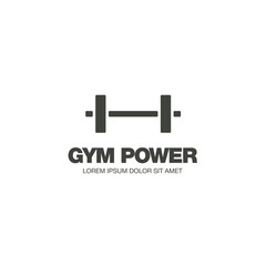 gym fitness logo layout design vector illustration