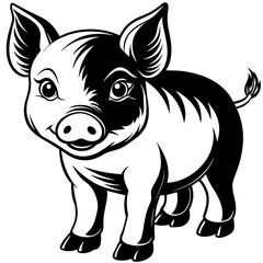 baby-pig-vector-illustration