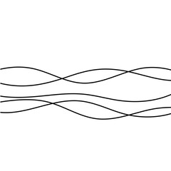 Abstract wave element for design