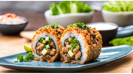 Sisig sushi roll.