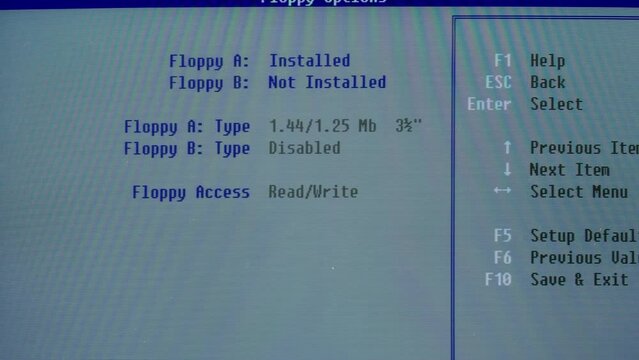 Pixel on old vintage computer monitor close-up. Computers cursor and loading macro. Information of pc.Desktop vintage retro wave display, late 90s PC.
