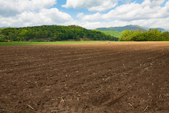 Fallow land in North Carolina ready to be seeded