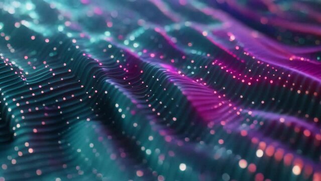 Vibrant abstract digital wave pattern