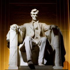 Lincoln memorial at night 