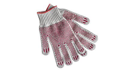 Gardening or Construction Gloves. PNG Design Element. - 773356255