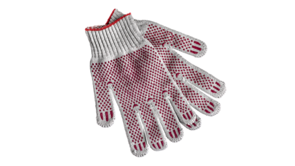 Gardening or Construction Gloves. PNG Design Element.