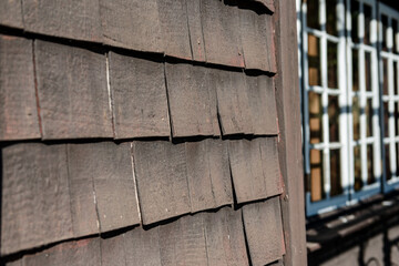 住宅の木造外壁仕上げ、よろい張り