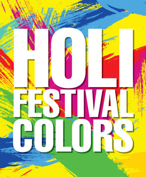 Holi festival colors. Vector illustration
