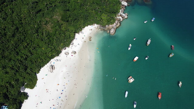 Imagens Aereas da Ilha do Campeche em Florian&oacute;polis