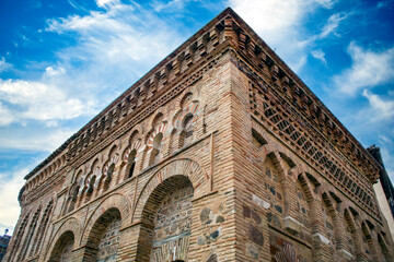 Old small mosque of La Luz from the 10th century in Toledo, Castilla la Mancha, Spain